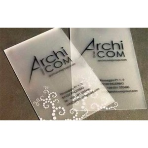 200 Cartes PVC Transparent