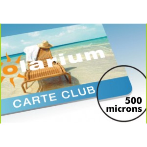 250 cartes PVC Recto